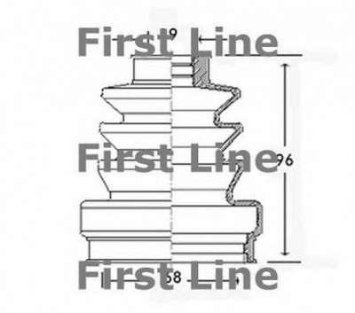 FIRST LINE fcb2445 -  Пыльник, приводной вал